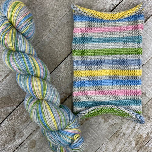Pastel, Pastoral - hand-dyed self-striping sock yarn