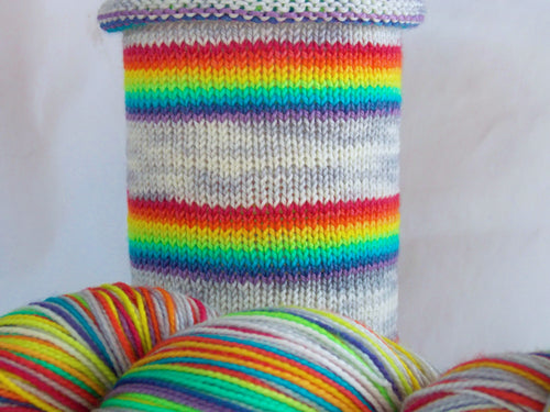 Rainbow Warrior - hand-dyed self-striping sock yarn